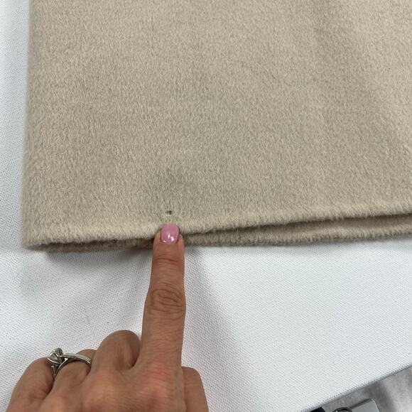 NAP Loungewear 100% Wool Hooded Belted Oversized Coat Large Pockets Tan Size S - Picture 9 of 14